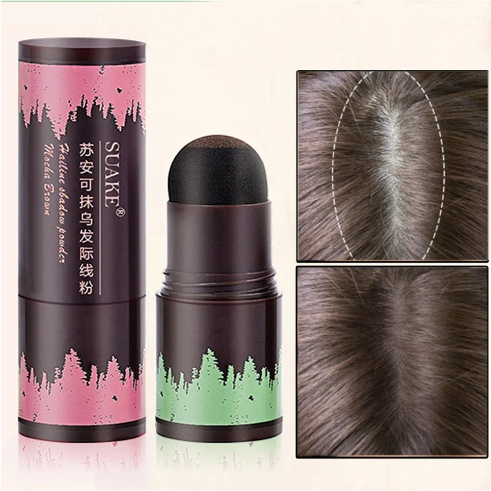 Waterproof Hairline Powder 2 Color Hair Roots Supplement Natural Black Brown Eyebrow Shape Supplement Stick Shadow Filler Powder