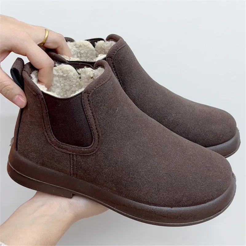 women's shoes foreign trade winter women's warm mother shoes flat comfortable short boots non-slip snow boots casual sneaker