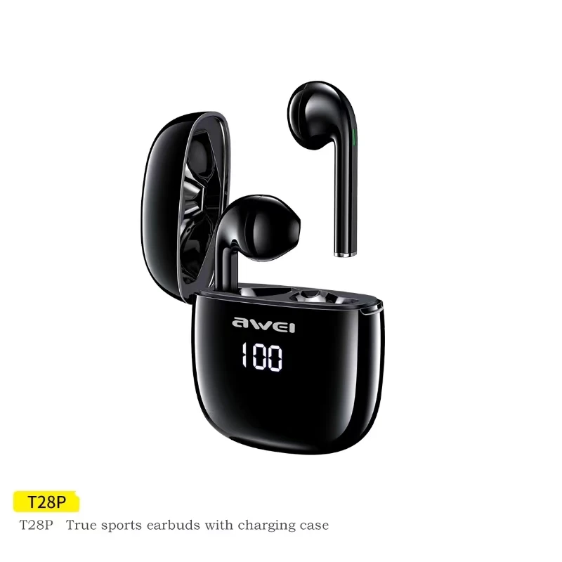 TWS Bluetooth 5.1 Sem Fio, Função Display Digital, Redução de Ruído, Semi in Ear, Segunda Geração Esportes