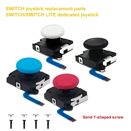 Imagen 2 del producto 10 Uds. Botón de palanca de mando analógico de repuesto para Nintendo Switch controlador Joy-on Joystick analógico izquierdo/derecho