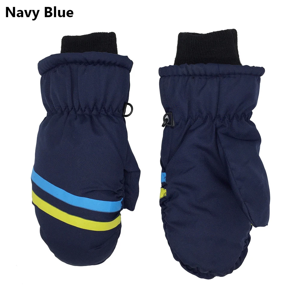 Fashion Windproof Waterproof Thicken Warm Children  Long-sleeved Mitten Children Ski Gloves Outdoor Riding Snow Snowboard
