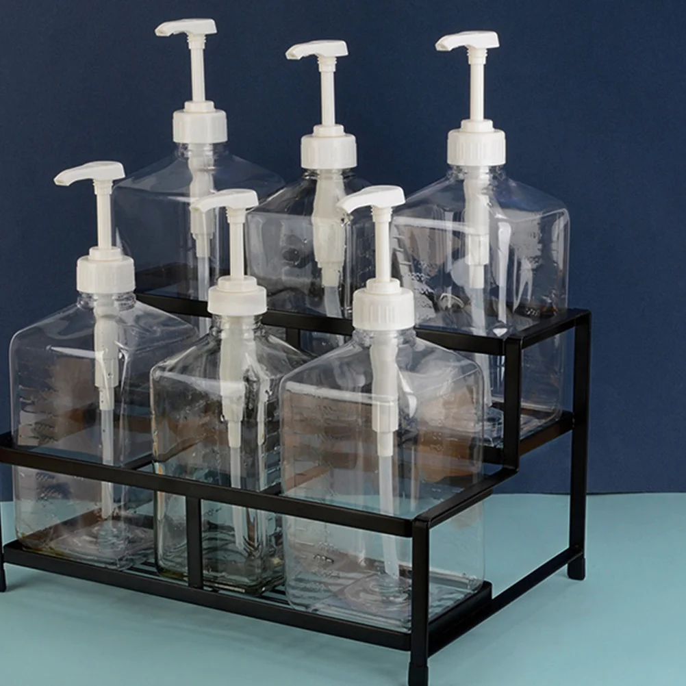 

1Pcs Hand Press Syrup Bottle Glass Bottle 10Cc Multi-Purpose Storage for Coffee Oil Transparent