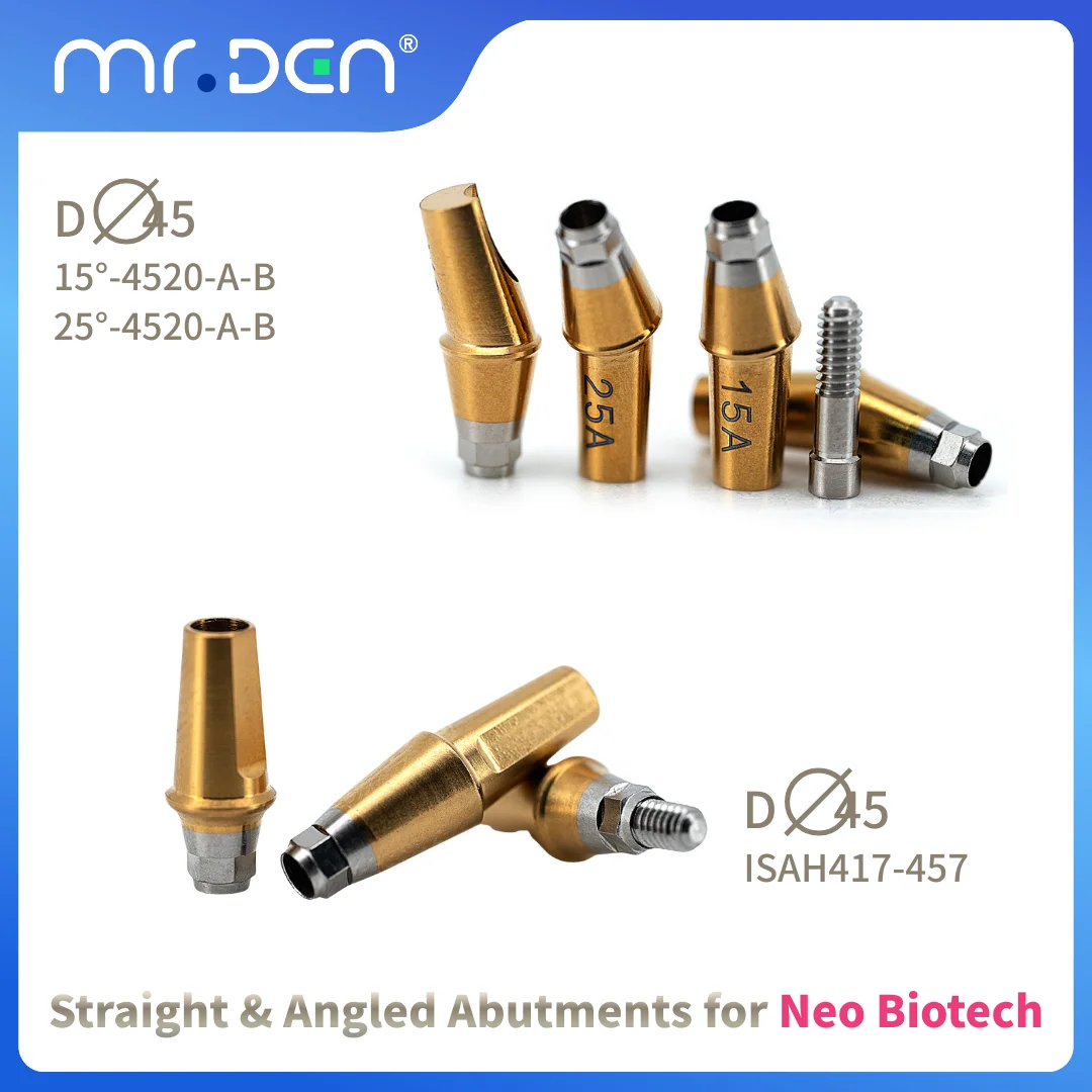 

5Sets High Quality Titanium Dental Implant Finished Straight & Angular Abutment For Neo Biotech Dental Clinic Implant Supplies
