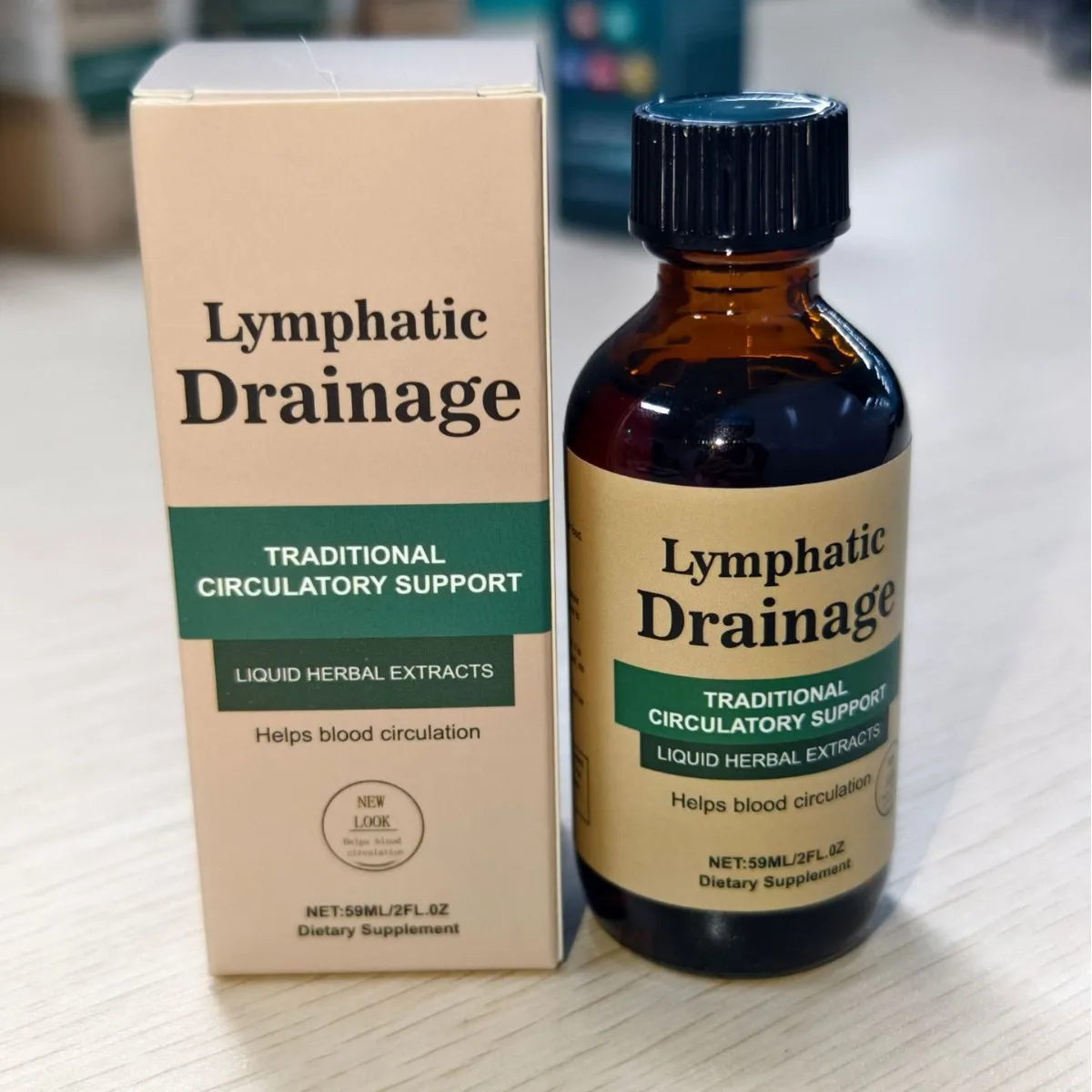 

2 PCS 59 ML Lymphatic Drainage Supplement - Support Liquid Herbal Extracts Immune Support, Cleanse & Detox