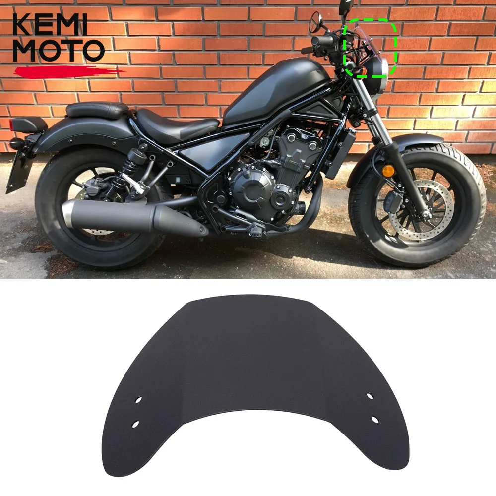 Windshield Windscreen Wind Deflector Front Screen CNC Aluminum for HONDA CMX 250 500 2017 2018 2019 2020 2021 2022 Accessories