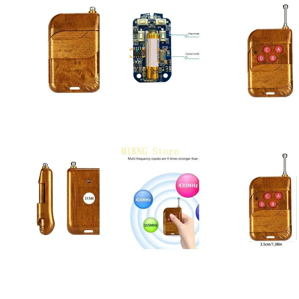315/433/418/430MHz Copy Remote Control Motorcycle Garage Electric Remote Control Channel Garages Door Wireless Switch Best Sale
