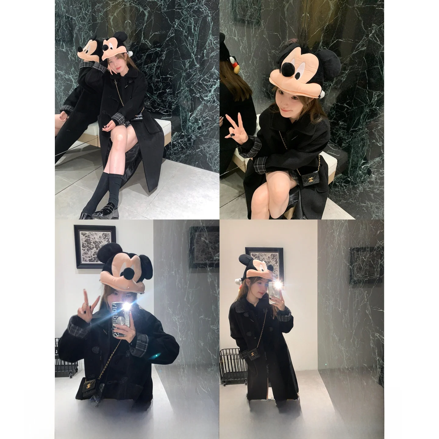 

Zhen Na Women's Woolen Coat Jaet Button up Long Sve Midi Length Faionable Small Size Friendly Commute Sle Pure Color