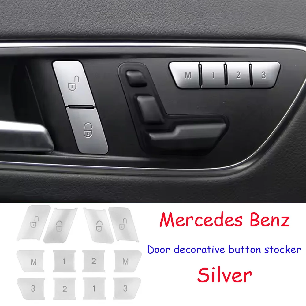 Auto-Fensterheber-Schalterabdeckung Aufkleber Schalterblenden-Styling für Mercedes Benz A B C Klasse W204 W212 GLA GLK CLA GL ML GLE