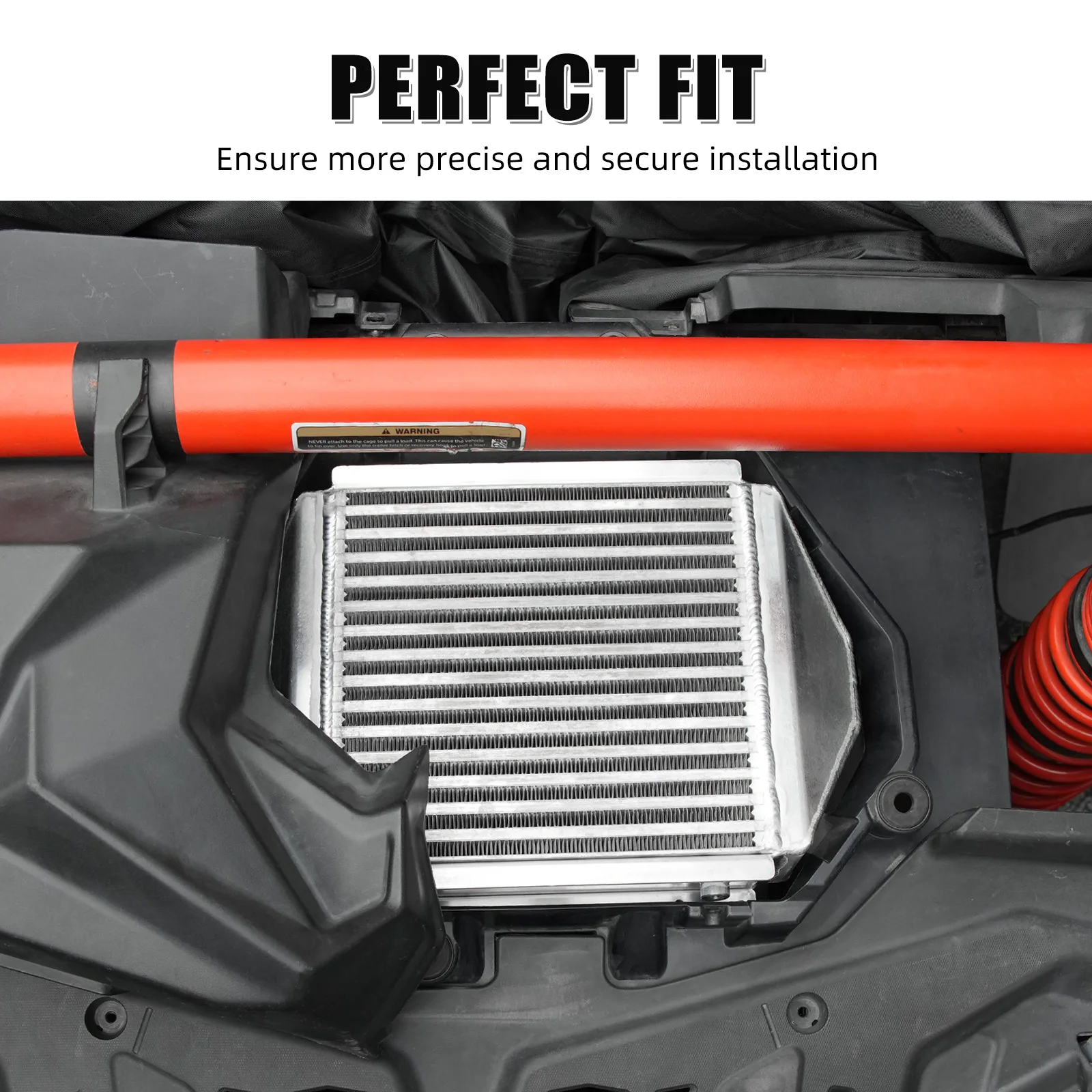 NICECNC For Can-Am Maverick X3 Turbo 2017-2019 Replaces 707800782 Aluminum Intercooler Upgrade UTV High Performance Cooling Part - view 6