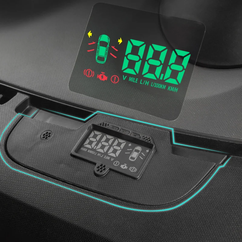 

Car OBD HUD Head Up Display For Smart 453 Fortwo Forfour Digital Speedometer Monitor Windshield Projector Electronic Accessories