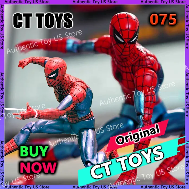

Оригинальный Ct Toys Spider Man Mafex 075 — комическая версия The Amazing Spider-Man — Коллекционная аниме-фигурка