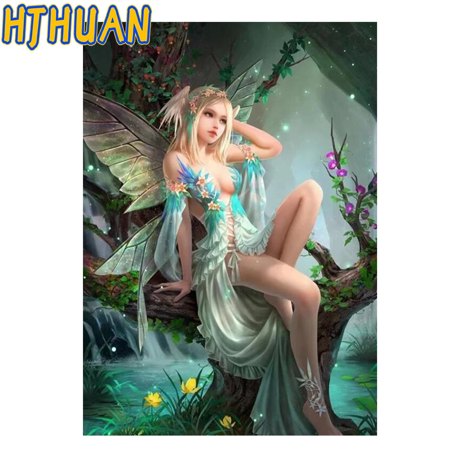 

New arrival Fairy tale, forest elf fairy Diy diamond painting picture rhinestones embroidery diamond mosaic sticker cross stitch