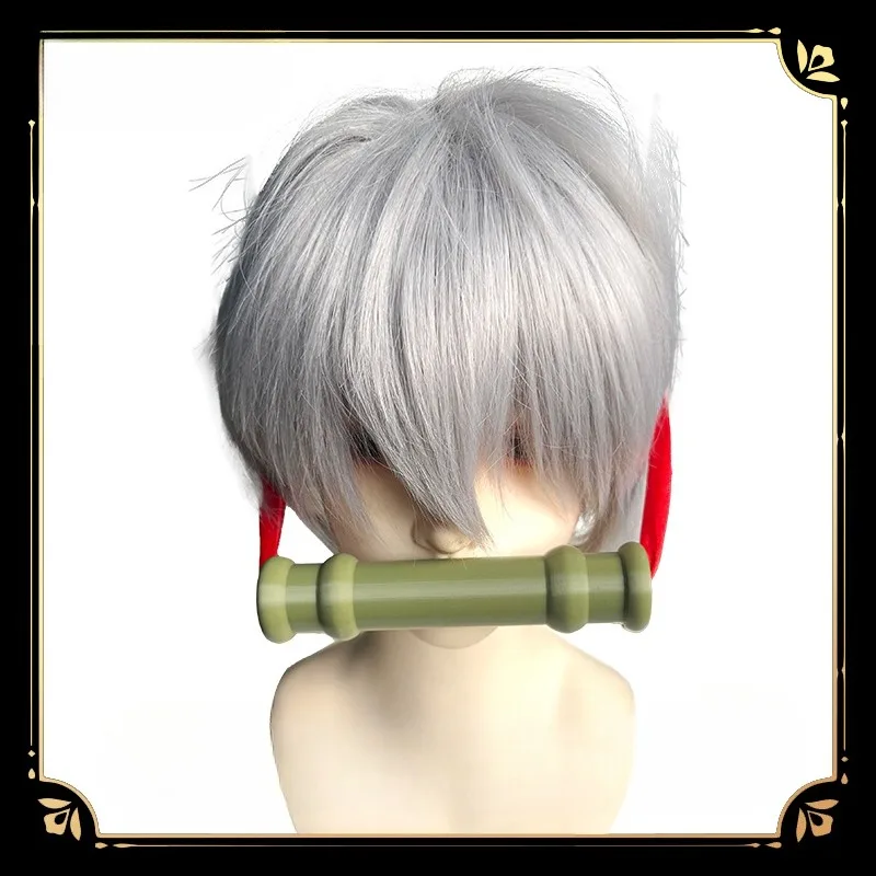 Demon slayer kamado nezuko cosplay adereços anime personagens masculino feminino fantasma funções canto grampos de cabelo vedação tubo de bambu adereços