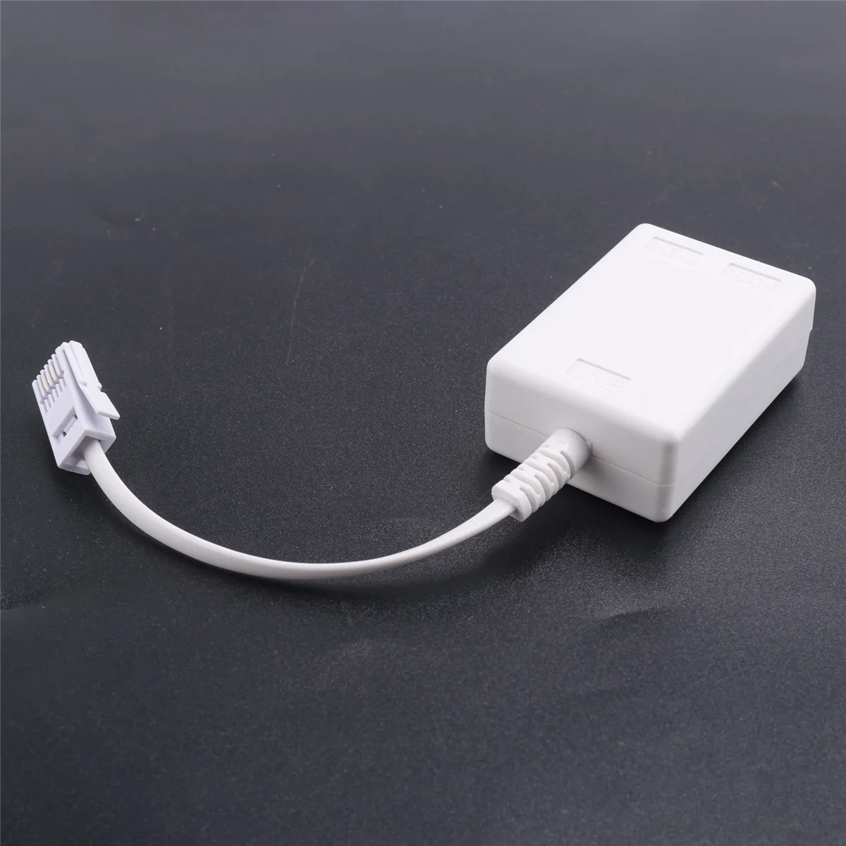 BT Plug To ADSL RJ11 Broadband Internet Microfilter Splitter 2 Pack, BT Male To BT & RJ11 Female for Landline Modem