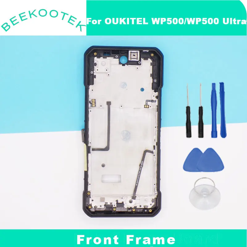 New Original OUKITEL WP500 WP500 Ultra Front Frame Screen Surface Shell With Receiver Fingerprint Cable For OUKITEL WP500 Phone