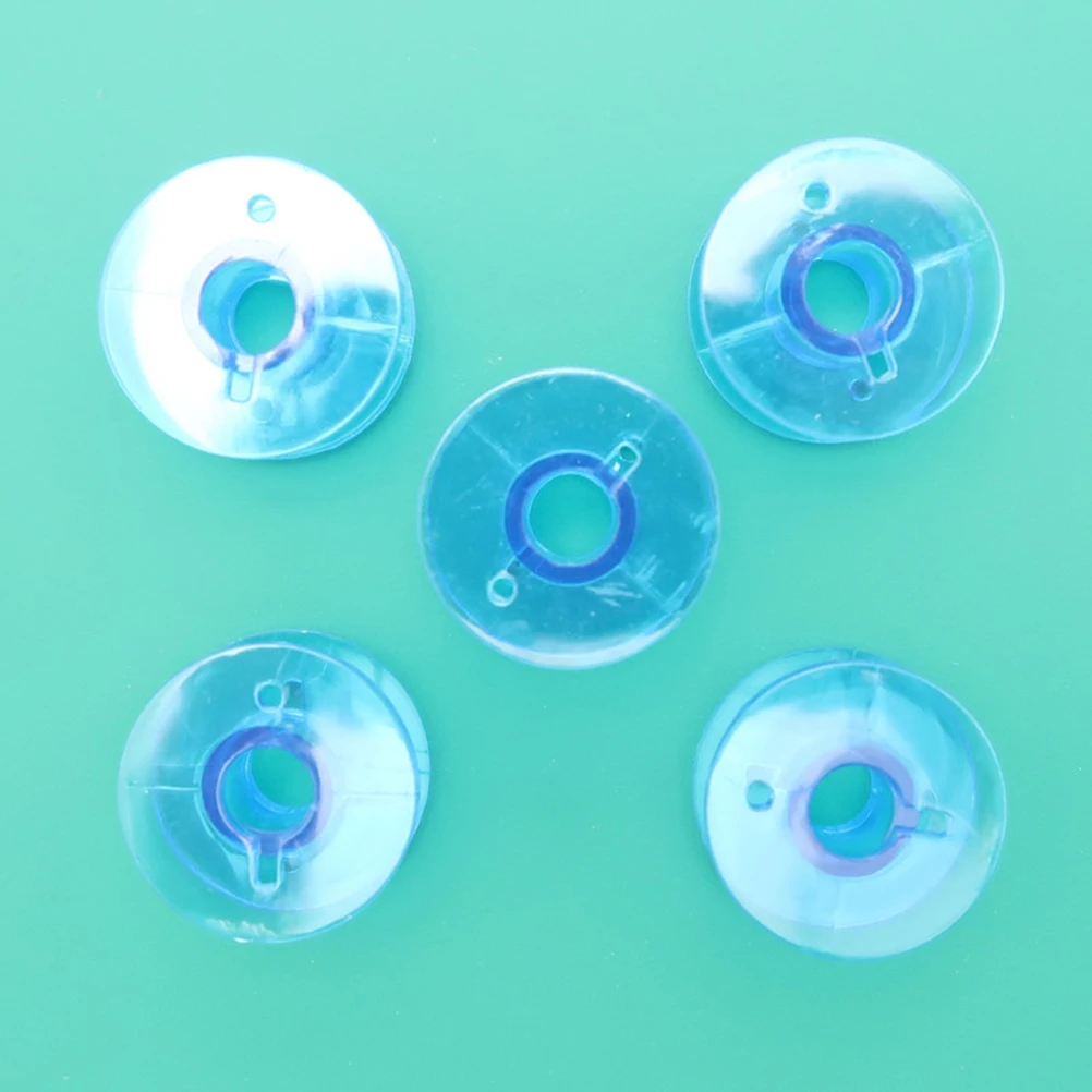 

25Pcs Sewing Machine Bobbin Box Assorted Colors Plastic Empty Spools Case Organized Storage for Domestic Machines Starter Kit