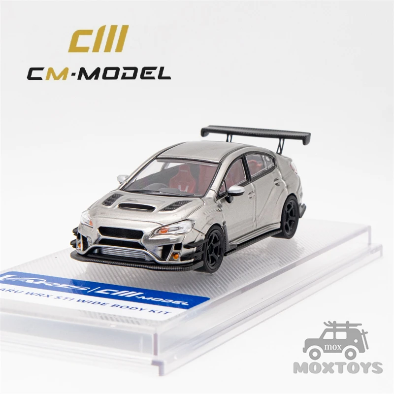 

CM MODEL 1:64 Varis Widebody STI Silver Diecast Model Car