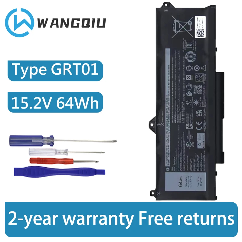 

GRT01 Laptop Battery For Dell Latitude 5421 5431 5521 5531 Precision 3561 3571 3470 Alienware m17 R5 AMD Series 00P3TJ