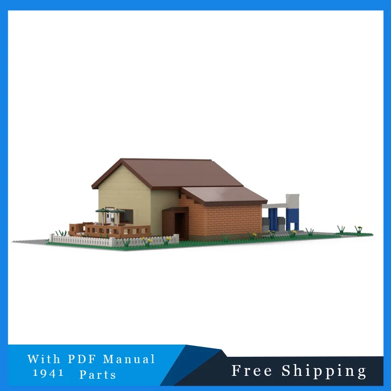 1941 Uds. Famosa vista a la calle tienda amarilla cabana Modular bloques de construcción ciudad casa modelo ladrillos para niños DIY montaje regalo de Navidad