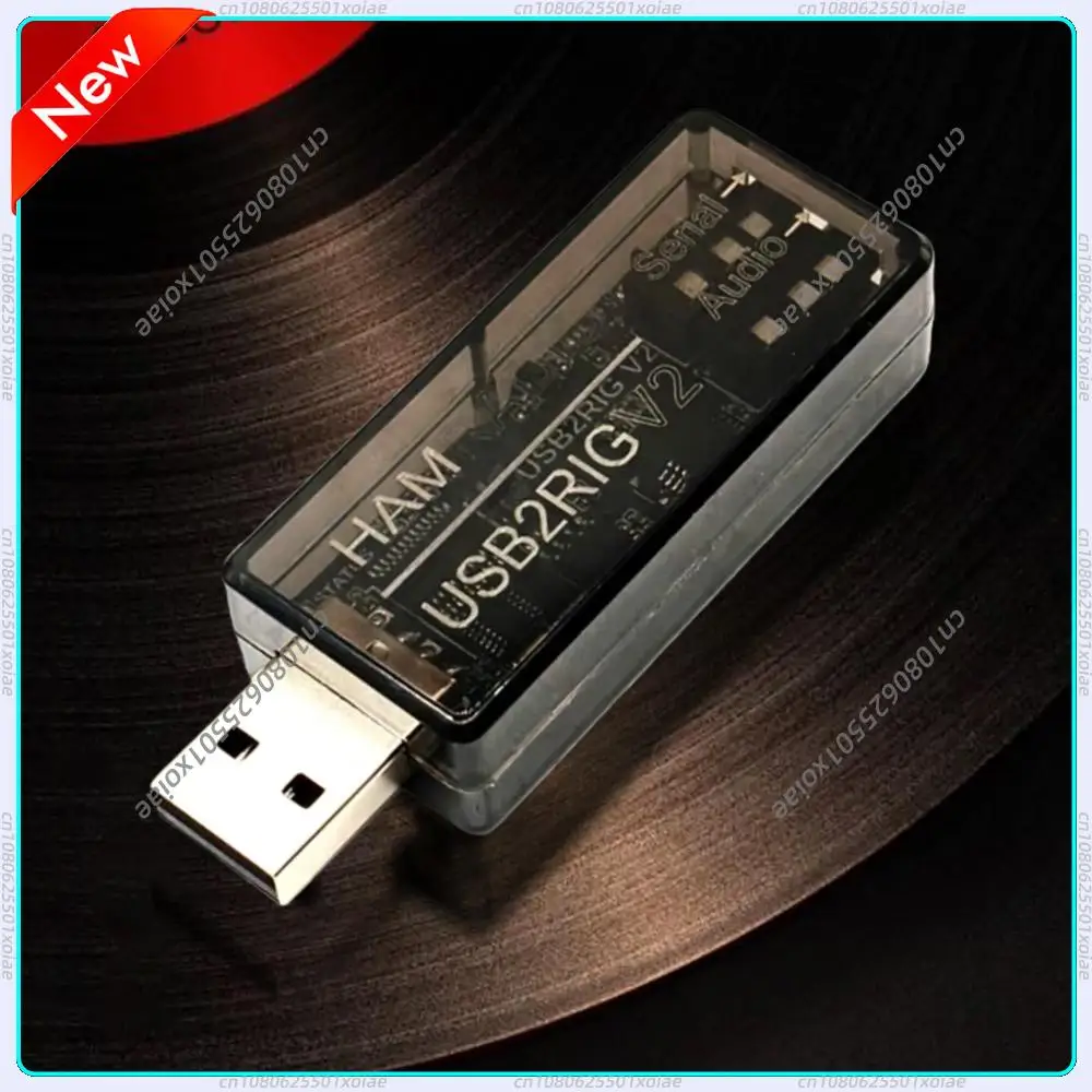 

USB2RIG V2 USB-адаптер для звуковой карты с управлением RTS, радиоадаптер с поддержкой PTT-управления, совместимый с различными радиостанциями