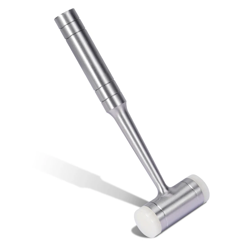 1pc Dental bone hammer, stainless steel bone hammer, extraction double headed rubber handle, dental medical tool