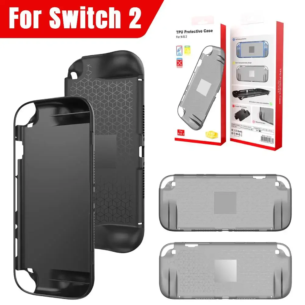 

For NS2 TPU Protective Case Ergonomic Protection Cover Non-Slip Drop-Proof Lightweight Soft Handheld Console Shell Friend Gifts