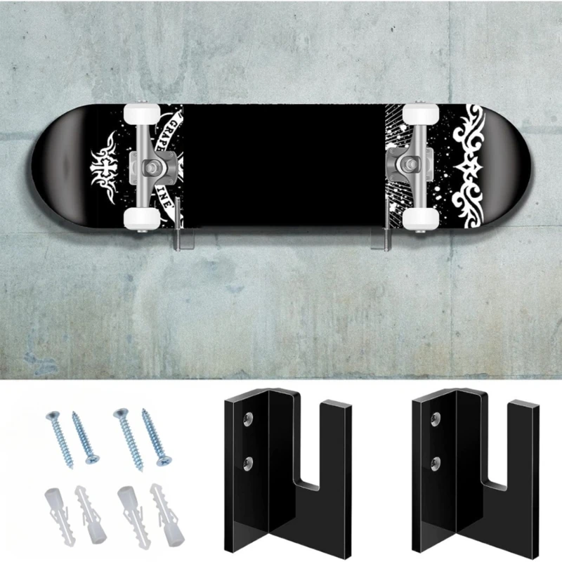 1 Pair Universal Skateboard Wall Hanger Sliding Plate Display Rack Decoration