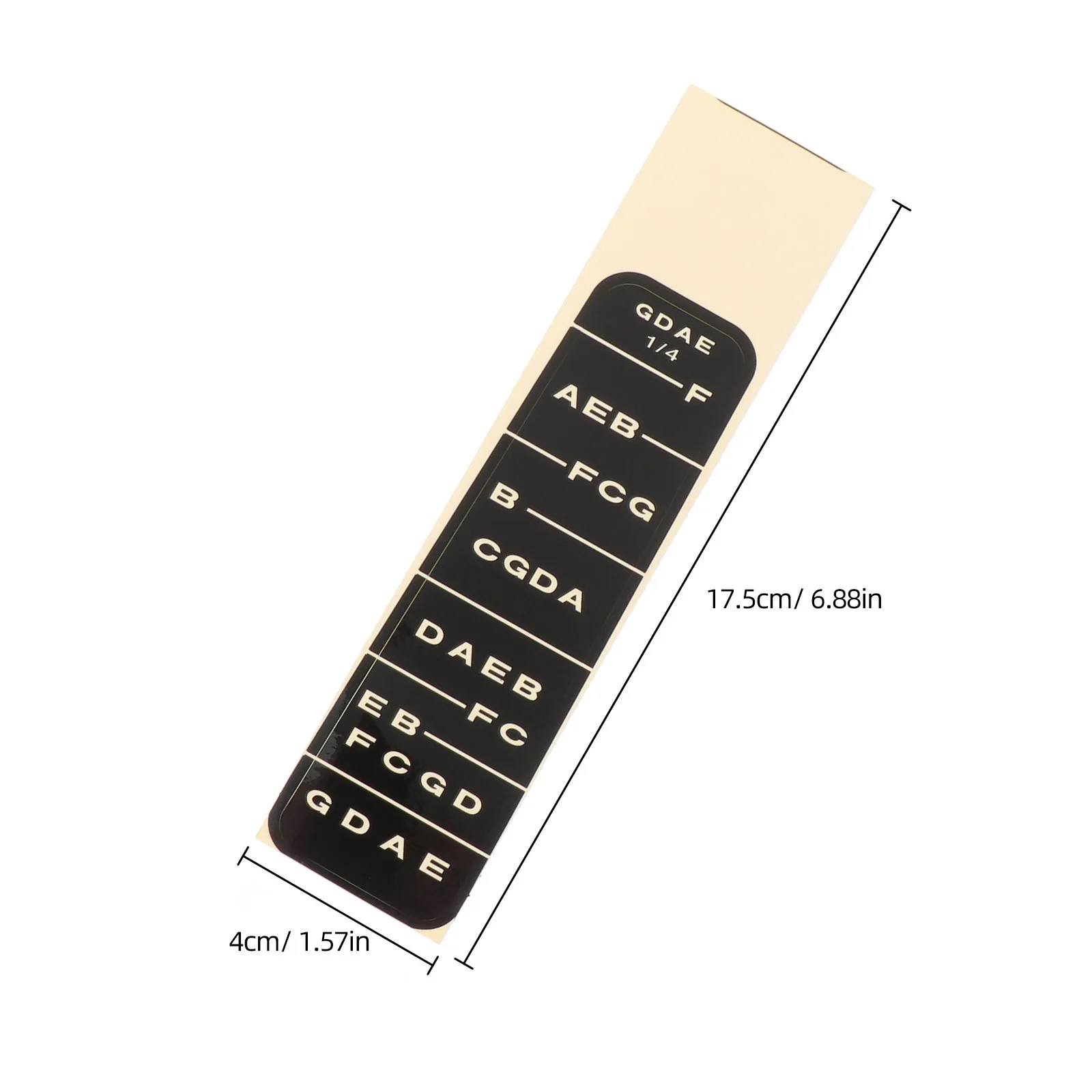 Violin Fingerboard Stickers 4Pcs Note Labels for Beginners Intonation Practice and Fast Note Location
