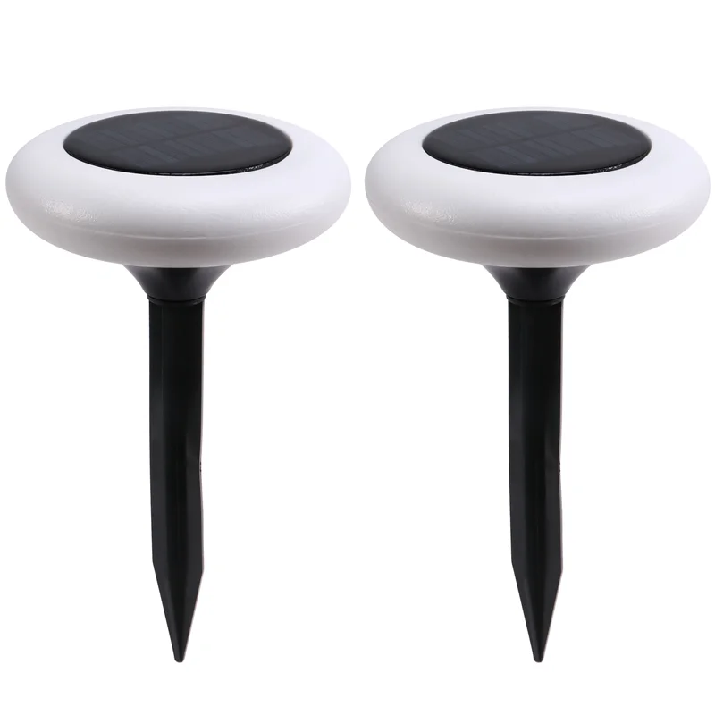 A67P-أضواء الشمسية في الهواء الطلق أضواء الصحن الطائر أضواء مستديرة في الهواء الطلق المشهد الأضواء حديقة أضواء الحديقة الزخرفية #2