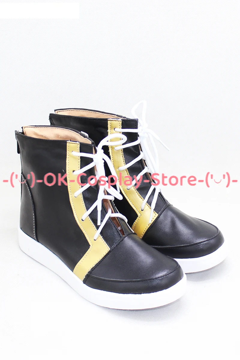 Game Ensemble Stars Crazy:B Amagi Rinne Cosplay Shoes Halloween Carnival Boots Cosplay Prop PU Leather Shoes Custom Made