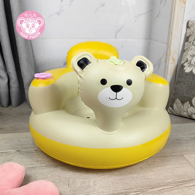 PVC Inflatable Toy Baby Training Learning To Sit Artifact Anti-fall Learning Chair Learning Seat Baby Sofa Bath Stool Bath Tub