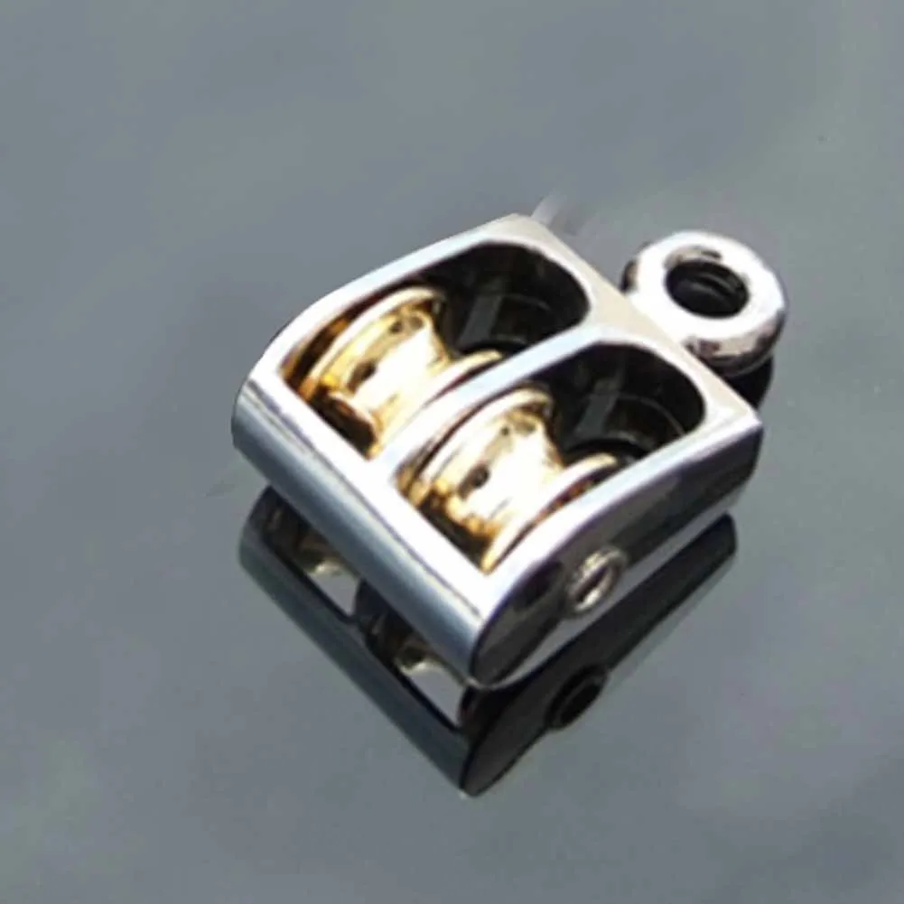 

Sheaves Lifting Pulleys Double Fixed Pulley 36mm 52mm 75mm Beautiful Convenient DIY Lifting Non-rust Zinc Alloy