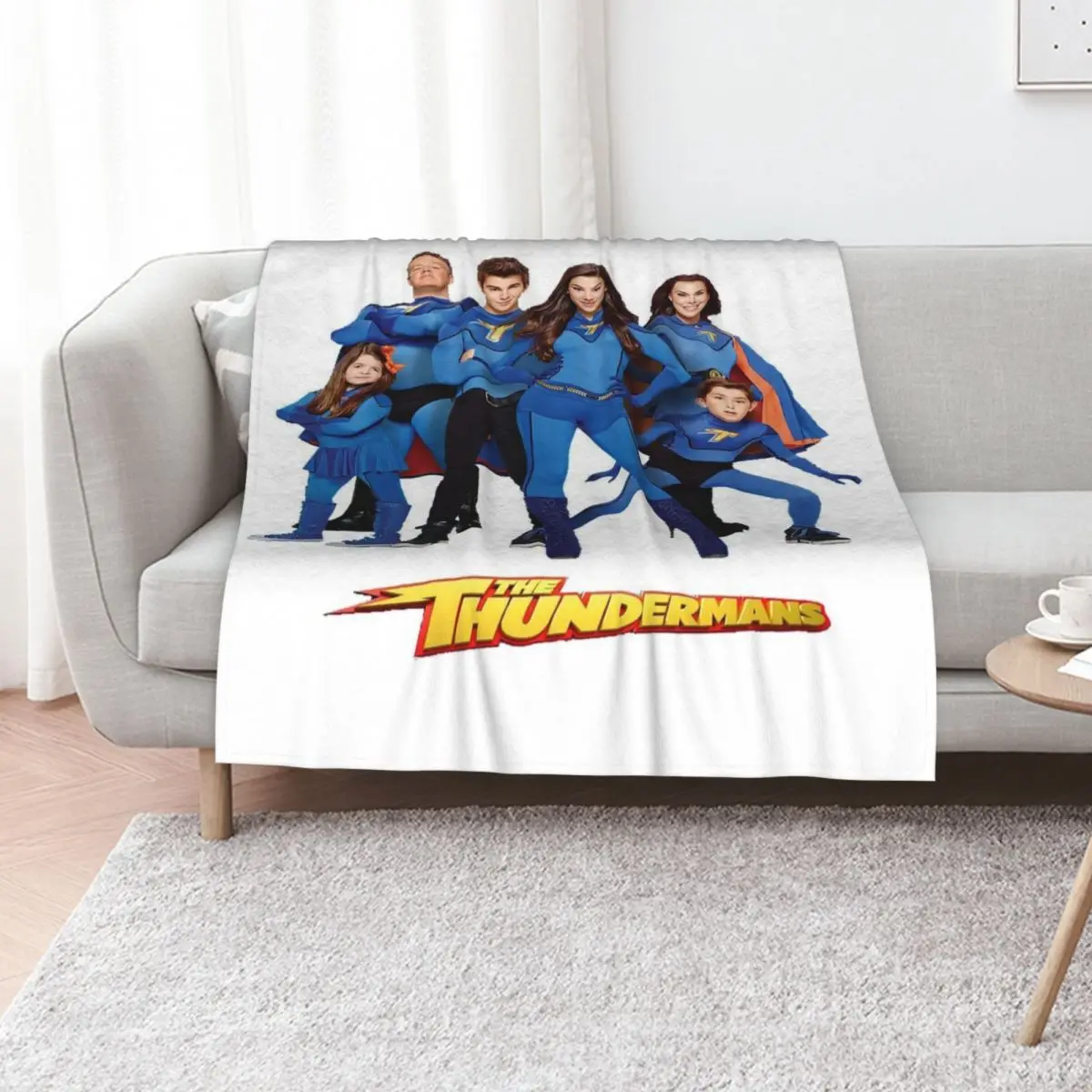 Picture 3: The Thundermans Throw Blanket Lightweight Warm Blanket for Travel Camping