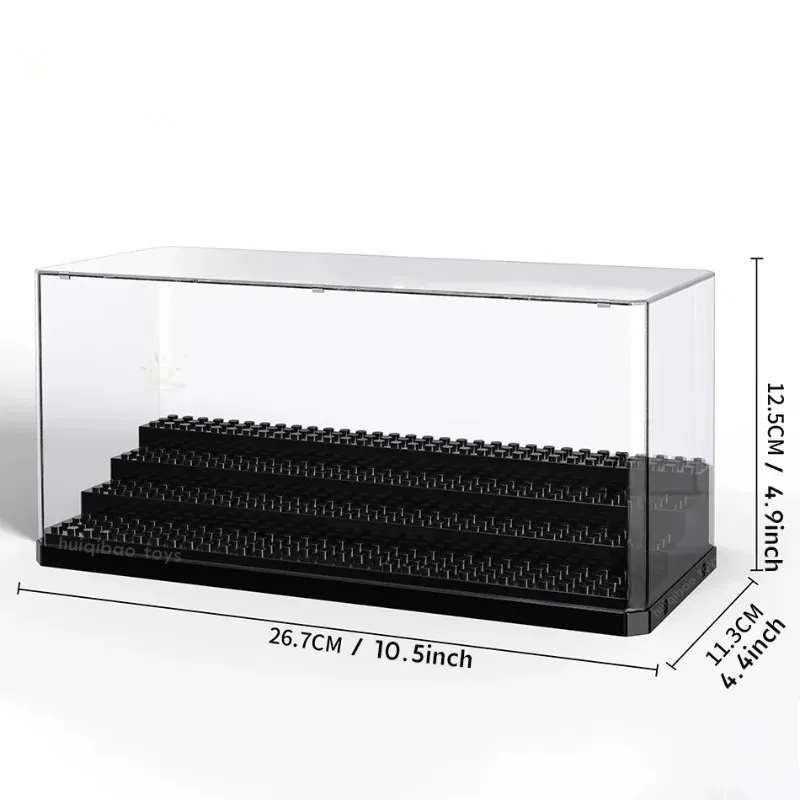 Acrylic Display Case For Building Block Minifigures, Step‑Rise Transparent Dust Proof Show Box Bricks Collectible Storage Box