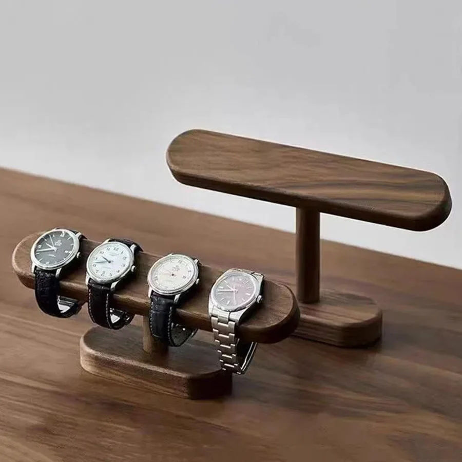 1PCS Walnut Watch Bracket Display Holder Jewelry Bracket Chain Anklets Hanger Stand Racks Organizer For Counter Shows