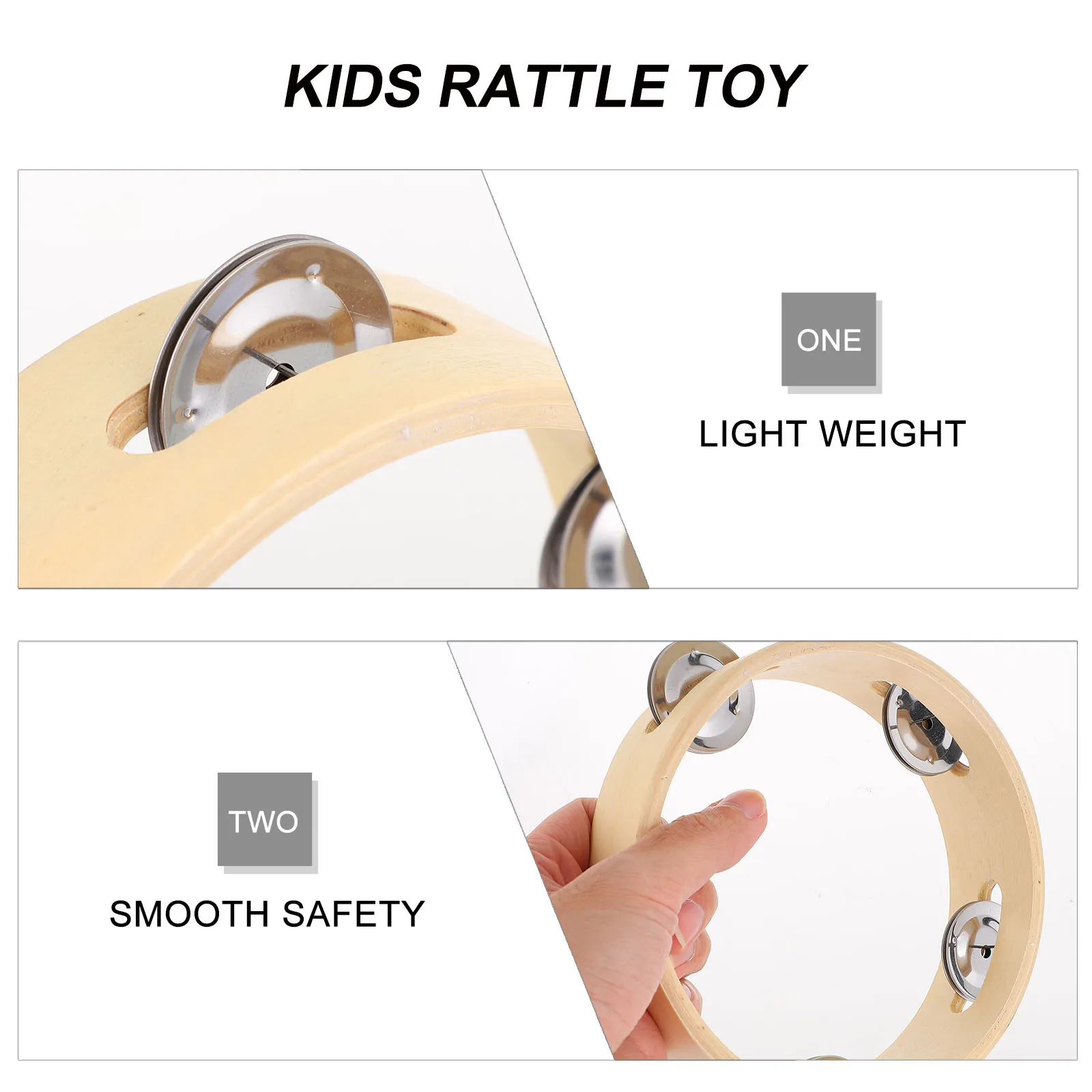 Campana de madera de juguete para niños pequeños, juguete para bebés, instrumento Musical creativo para bebés, educativo temprano