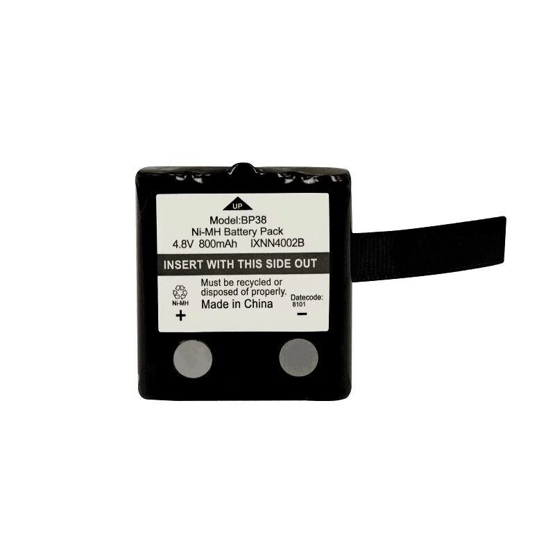 Bateria recarregável para rádio bidirecional, NI-MH, 800mAh, 4.8V, compatível com BP-38, BT-1013, BT-537, GMR, T5, 6, 7, 8, T50, T60, T80, BP-38, BP-40