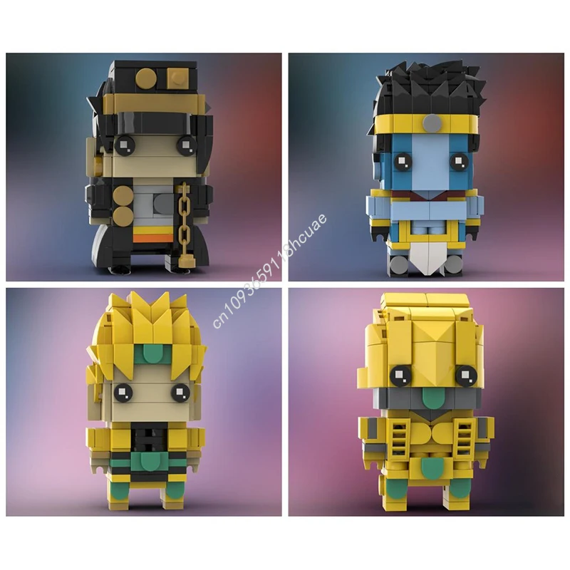 

767 шт. MOC Bloodline Hero Saga, 4 упаковки, строительные блоки Brickheadz, рождественский подарок, наука и техника, тематические образовательные
