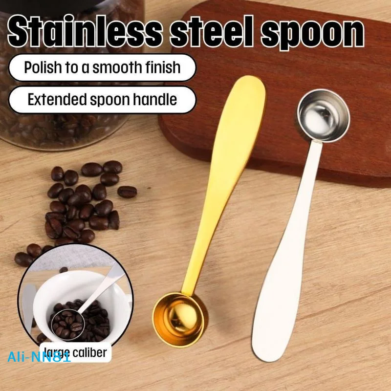 【N】Matcha Spoon Metal Silver Gold Stainless Steel Durable Matcha Powder Coffee Green Tea Measuring 1 Gram