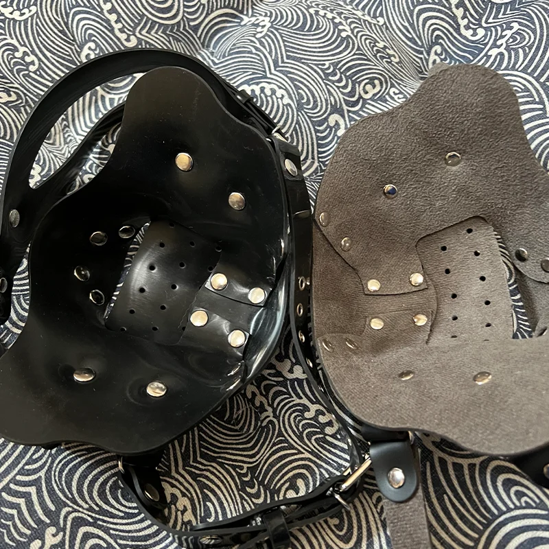 BDSM Dog Face Mask For Man And Woman PU Leather