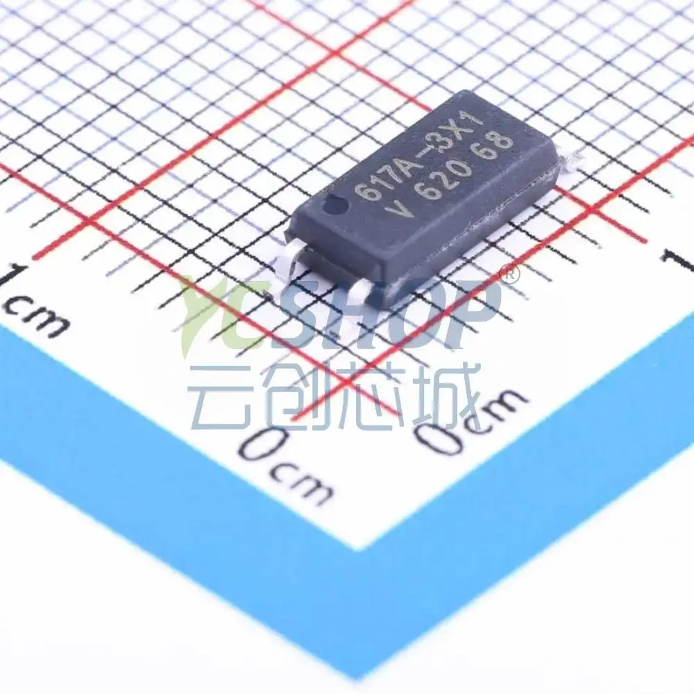 VOL617A‑3X001T Phototransistor Optocoupler 5000Vrms Isolation 4‑SMD Gull‑Wing SMD Optoisolator