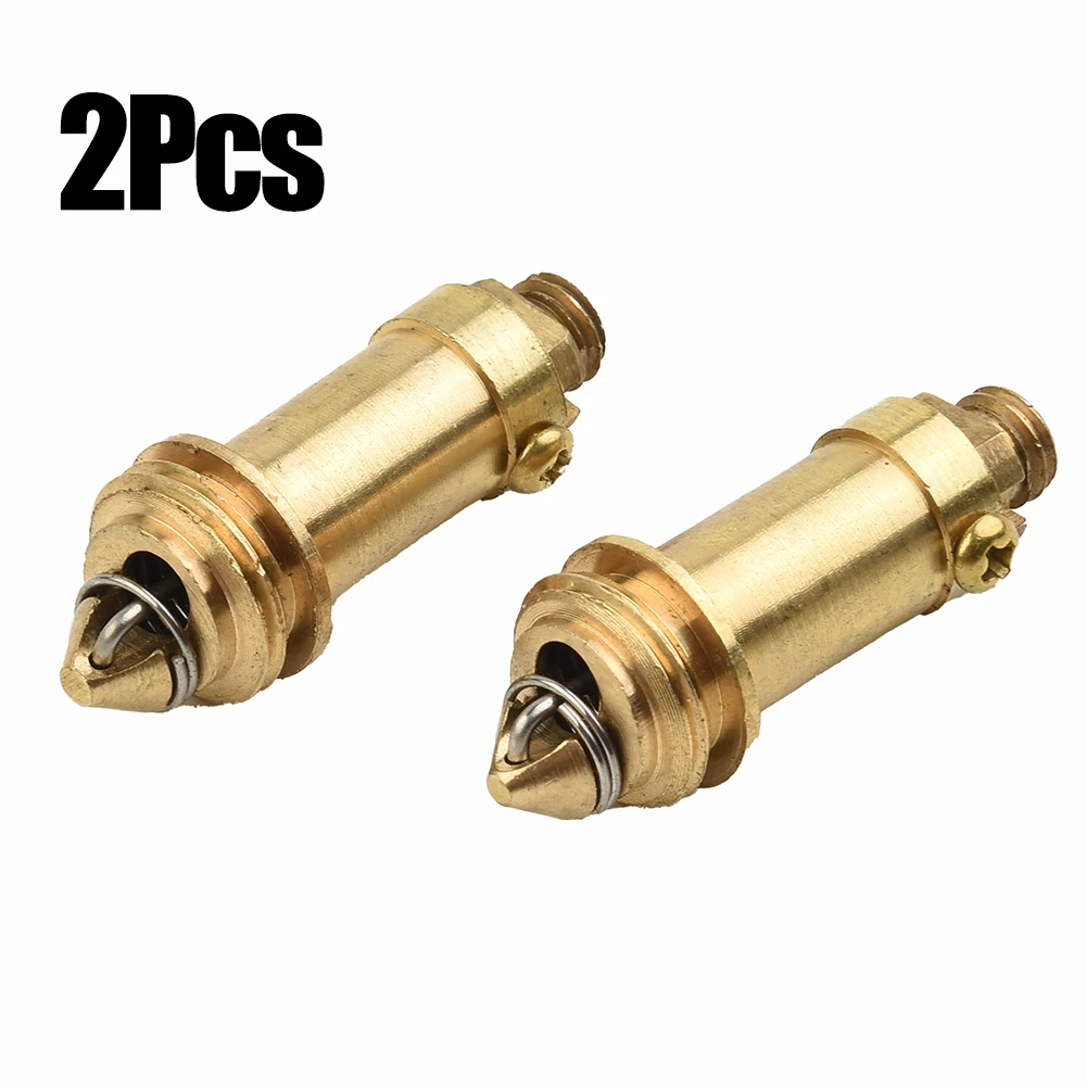 

1/2pcs Spring Plugs- Bounce Valve Brass Basin Sink Bath Replace Waste Easy Pop-Up Clicks Clack Plug- Bolt Spring Mechanism Part