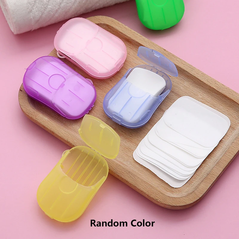 Travel Soap Flakes Boxed Hand Soap Storage Box Outdoor Portable Mini Storage Box