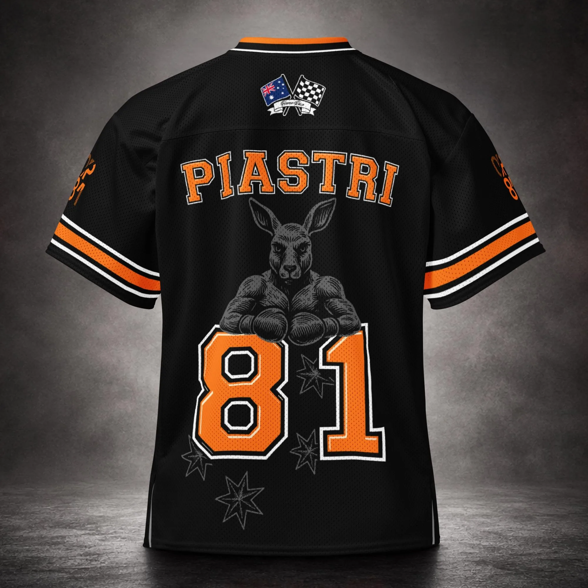 2026 Men Oscar Piastri 81 Racing Jersey Australia Opera House Kangaroo Print V Neck Mesh Short Sleeve Fan Shirt Football Uniform