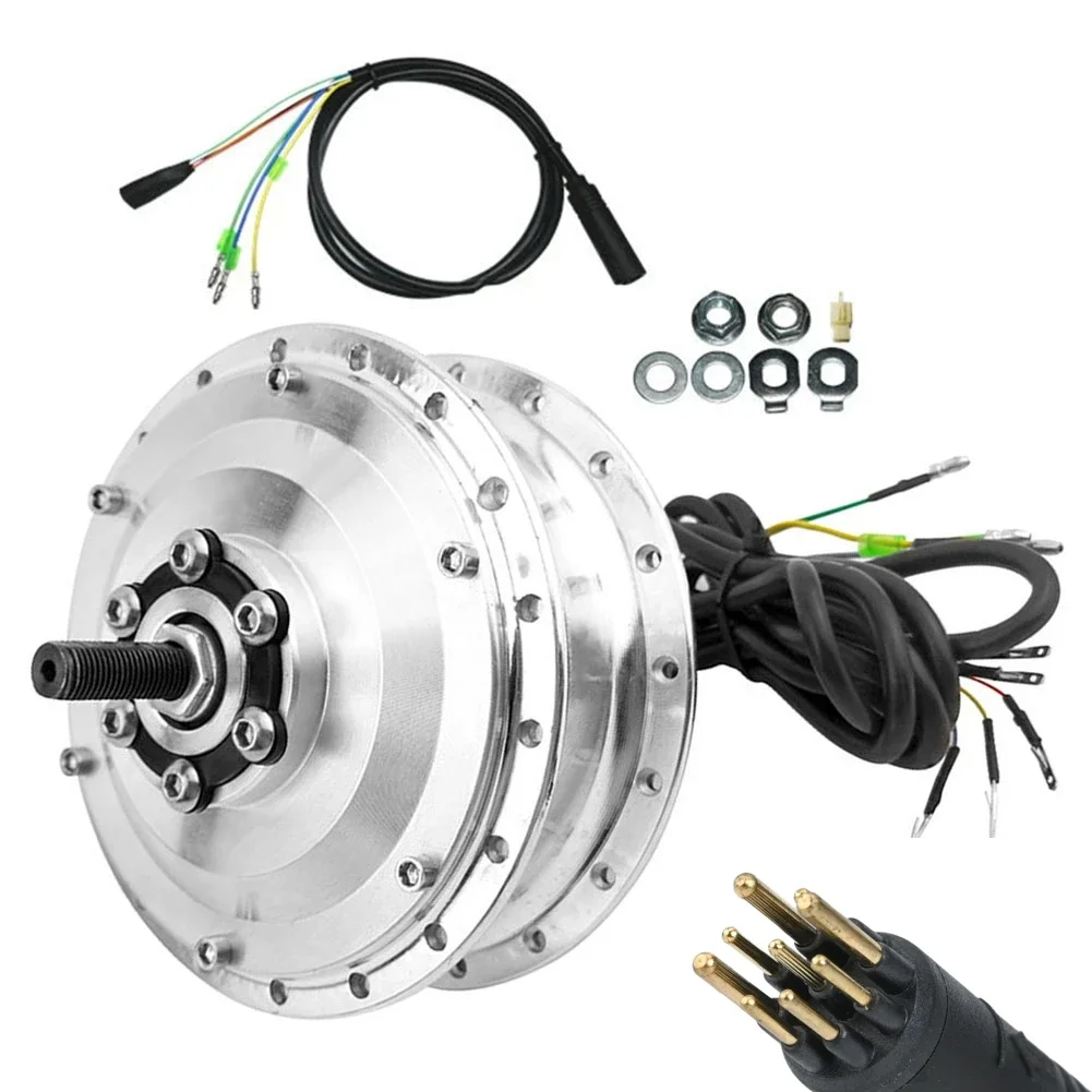 

Electric Bike Front Hub Motor Brushless 350W Compatible With 100MM Wide Front Fork And 6 Bolt Disc Brake For Mountain Bikes