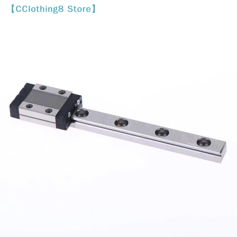 1 Set Miniature Linear Rail 9mm Width Slide Block Linear Rail Carriage Linear Motion With 100mm Rail