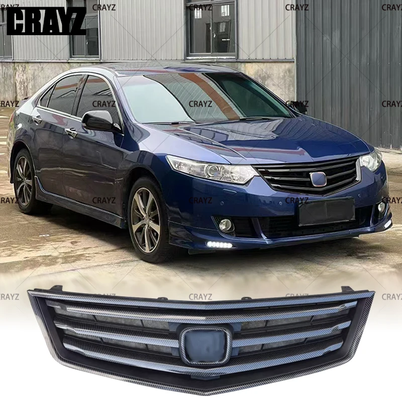 

For Honda Accord/For ACURA TSX Upper Bumper Hood Mesh Grills Front Bumper Grille Racing Grill Body Kit 2008 2009 2010 2011 2012