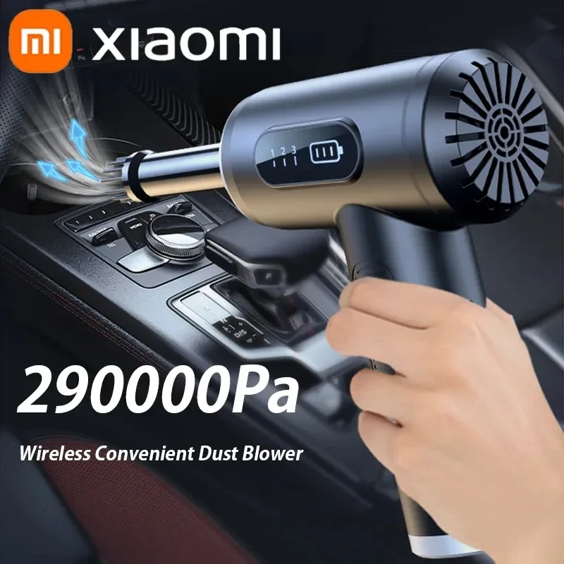 Xiaomi-Aspirador de pó sem fio para carro, sucção forte, bomba de vácuo portátil, robô sem fio para carro e casa, 290000Pa