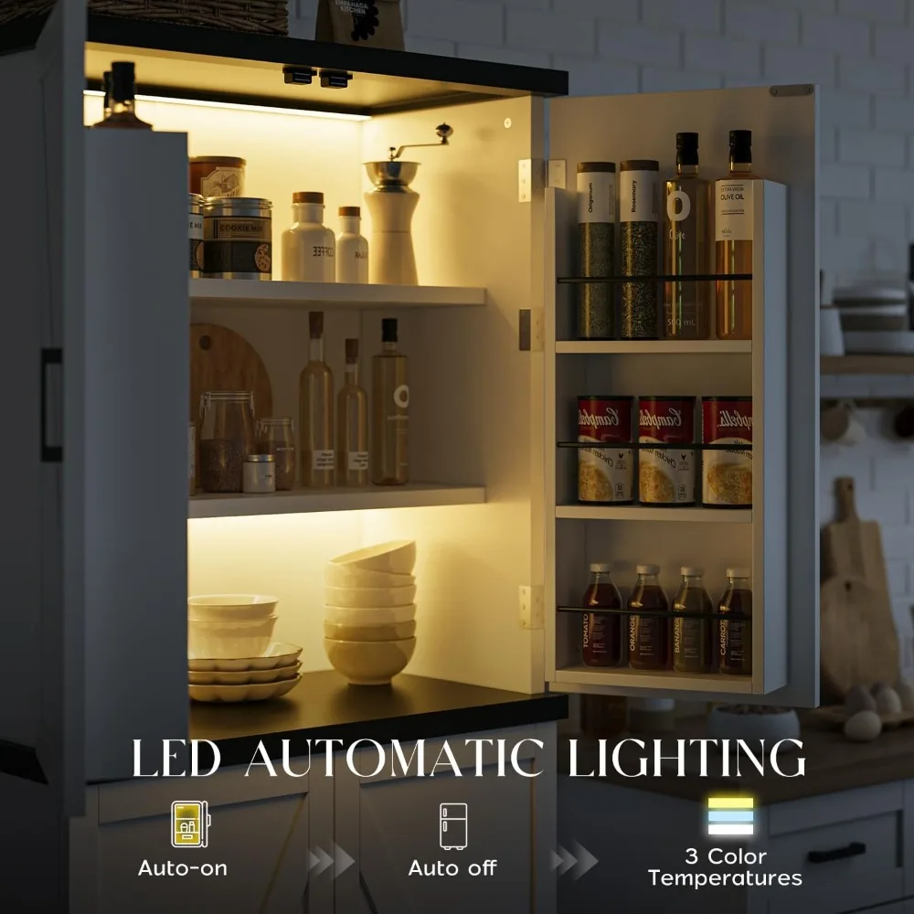 خزانة كتب حديثة طويلة قابلة للتعديل مع أرفف تخزين 70.8 ومقابض معدنية وخيارات الأبواب لتنظيم المنزل