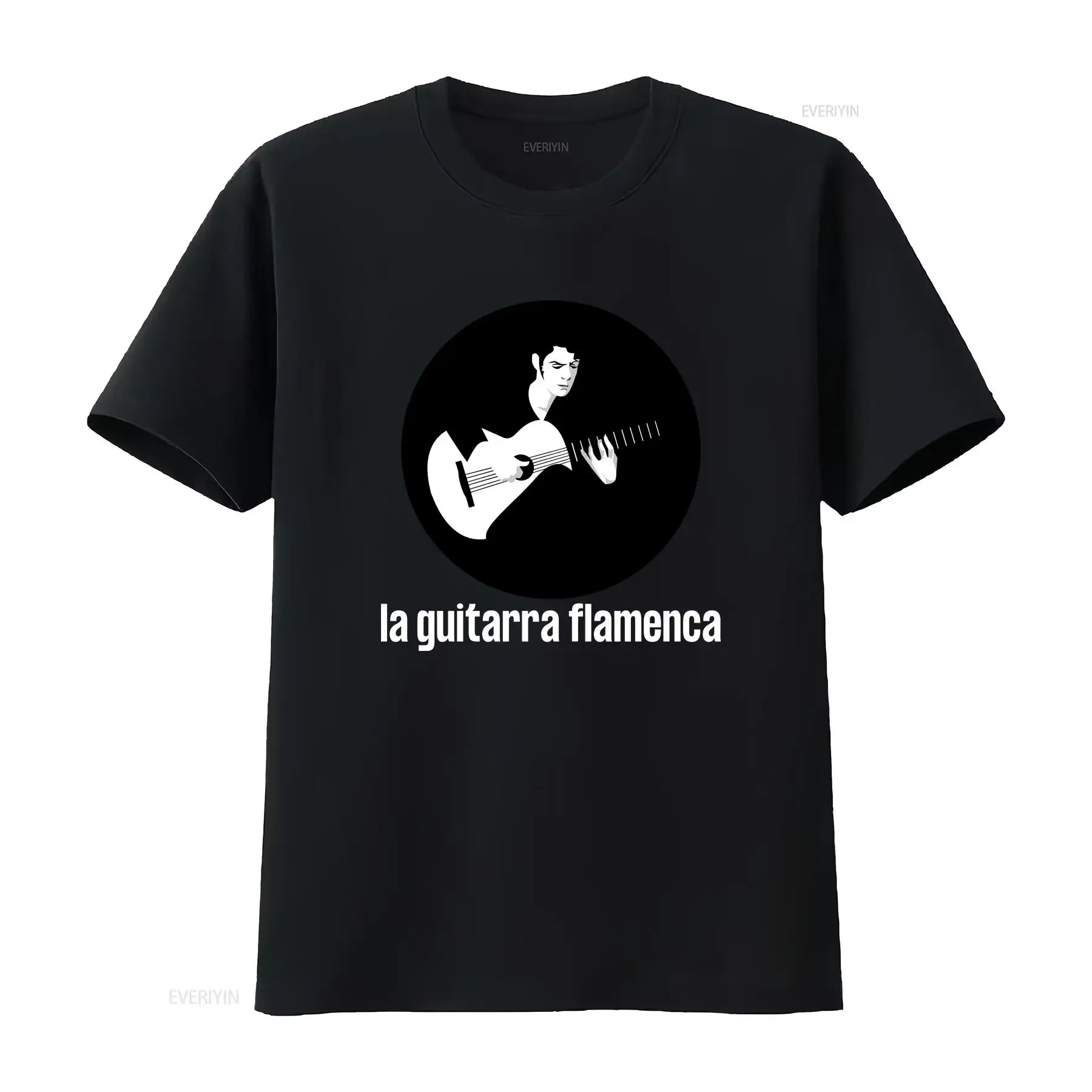 Camiseta Premium de la Guitarra Flamenca, MUY SUAVE, Tallas S-4XL, Estilo Vintage, Ligeramente Elástica